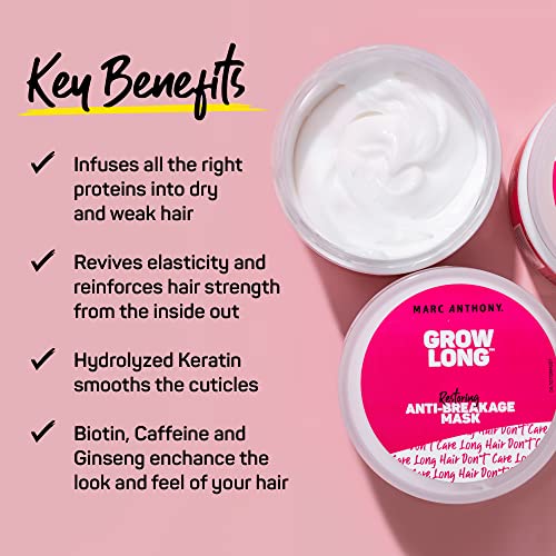 Grow Long Hair Mask & Conditioner Set for Damaged & Dry Hair - Strengthening