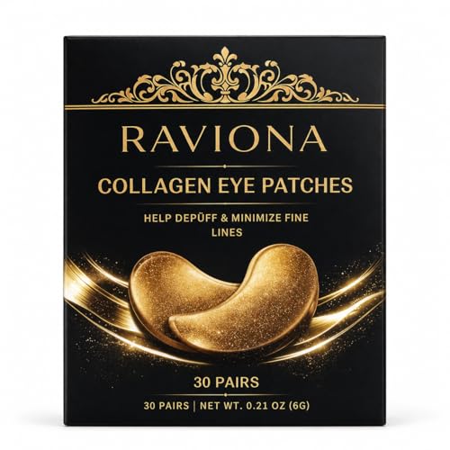 Hydrating Collagen Under Eye Patches - 30 Pairs for Puffiness & Dryness Relief