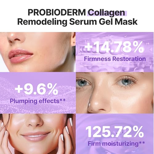 BIOHEAL BOH Collagen Remodeling Serum + Gel Mask | Firming & Pore-Tightening Skincare Set with Collagen & Peptides | Hydrating Daily Serum + 6 Hydrogel Masks