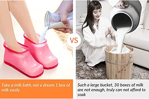 Portable Foot Spa Shoes for Relaxation and Blood Circulation - Large Red