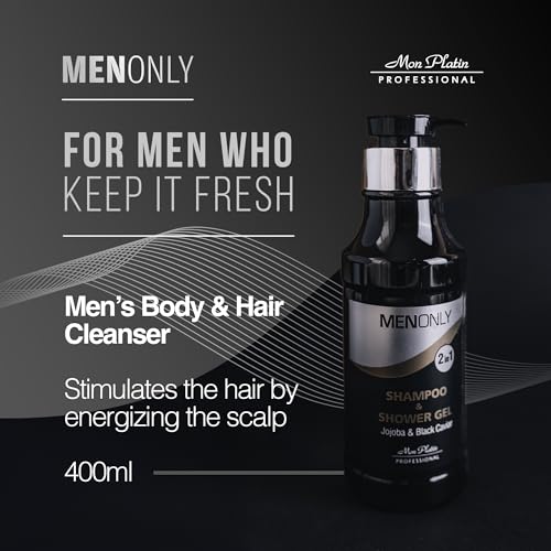 Mon Platin Men¡¯s Daily Shampoo ? Black Caviar & Jojoba Extracts ? Anti-Dandruff, Volumizing & Refreshing ? 400ml