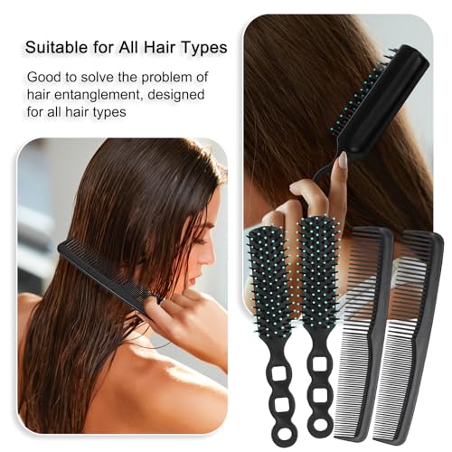 200 Pack Black Hair Brush and Comb Set - Individually Wrapped for Hygiene & Travel - Variation: 200 Count Pack