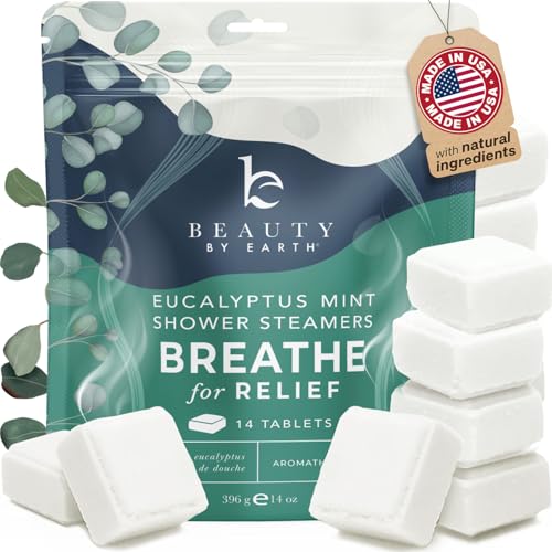 Eucalyptus Mint Shower Steamers - Aromatherapy Relaxation, 14 Count - USA Made