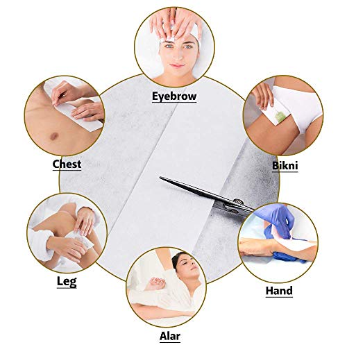 Waxkiss Beauty Non Woven Body and Facial Wax Strips Large 2.7¡¿7.9 Hair Removal 200Pcs Epilating Strips
