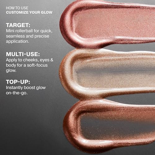 ICONIC LONDON Rollaway Glow Liquid Highlighter - Champagne Chic 0.27 Fl Oz