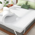 White 3-Inch Full Size Memory Foam Mattress Topper - Pressure Relief & Cooling