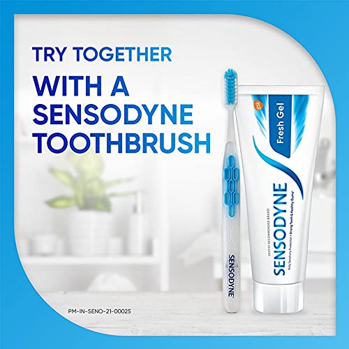 Sensodyne Fresh Gel Toothpaste Pack 3 x 150g - Cool Mint, 5.29 Ounce