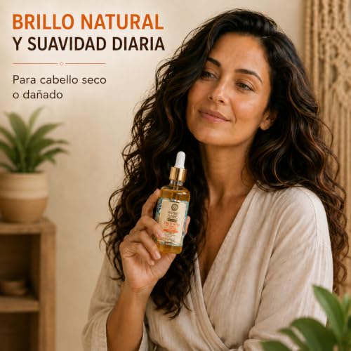 Organic Sea Buckthorn Hair Oil for Split Ends & Shine - 50ml