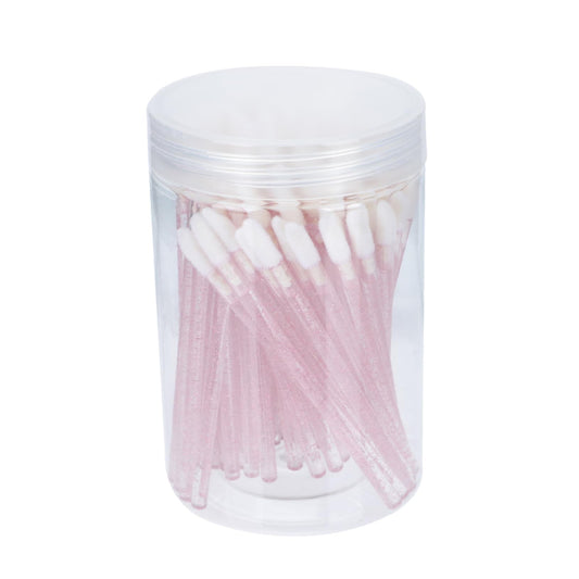 CLISPEED 100Pcs Disposable Lip Brushes Makeup Applicators for Precision Lip Color Application Portable Travel Tool for Makeup Lovers for Home and Professional Use