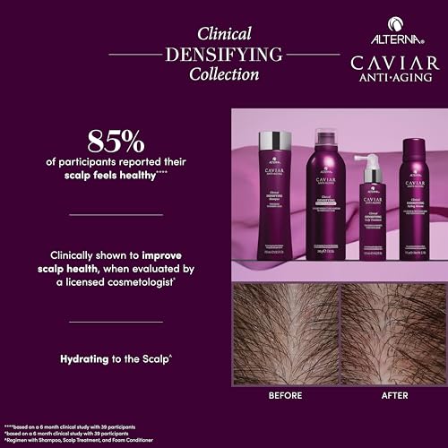 Anti-Aging Densifying Shampoo with Green Tea & Bergamot - 8.5oz, Sulfate-Free for Fine Thinning Hair
