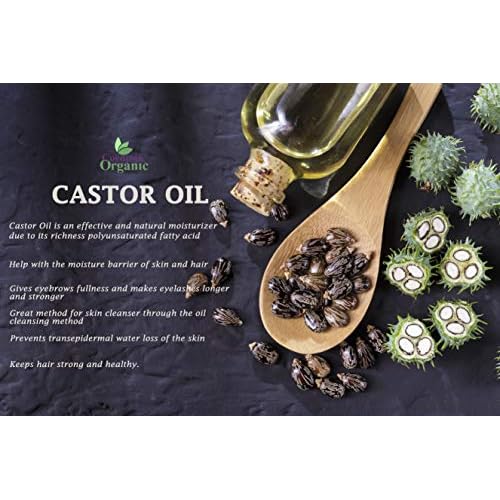 Dr Joe Lab Castor Oil, Cold Pressed Castor Oil, Unrefined, Pure Hexane Free Non GMO - Natural Moisturizing Hydrating Hair Skin Face Body Nails - 32 Oz