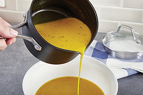 Nonstick Saucepan with Cover 2.5 Quart - Grey Kitchen Cookware