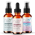 Eva Naturals Firm & Glow Serum Bundle – Vitamin C, Peptide & Niacinamide