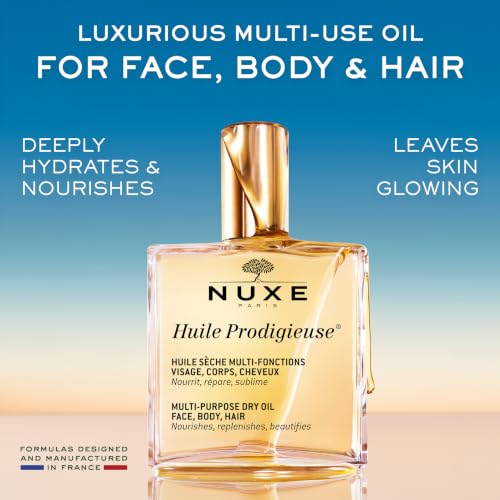 NUXE Huile Prodigieuse Multi-Purpose Dry Body & Hair Oil 1.6 Fl Oz