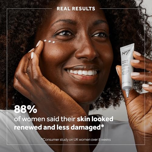 No7 Future Renew Damage Reversal Eye Serum - Nourishing Under Eye Serum for Sun Damaged Skin Repair, Fine Lines & Wrinkles, and Uneven Texture - Suitable for Sensitive Skin (0.5 Fl Oz) (Pack of 2)