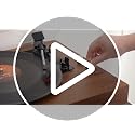 Walnut Record Player Stand by Lerliuo - Holds 160 Albums & Audio Equipment
