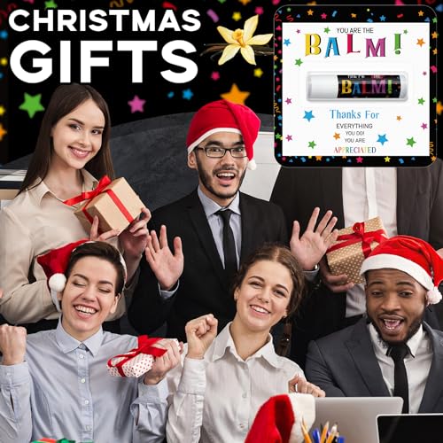 15 Pack Employee Appreciation Gifts Bulk Lip Balm Teacher Employee Staff Team Thank You Gifts You're the Balm Winter New Year Appreciation Party Favors for Women Men Coworkers Volunteer