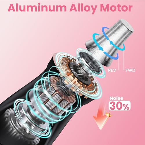 Black Electric Nail Drill with 10 Speeds & 10 Bits – Beginner-Friendly Professional Nail File