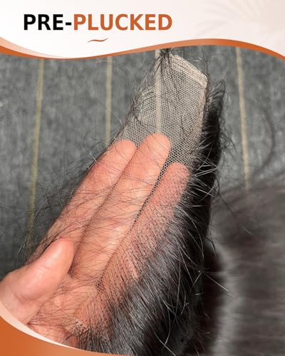 5x5 Skinlike HD Lace Closure Body Wave 14 Inch - Jet Black, Pre-Plucked, Invisible Can Melt Into Skin