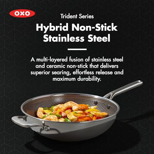 12-Inch Nonstick Wok with Lid - PFAS-Free Ceramic Stir-Fry Pan for All Cooktops