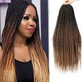 Flagship 18 Inch Crochet Box Braids 8 Packs Ombre 1B/30/27 Synthetic Hair