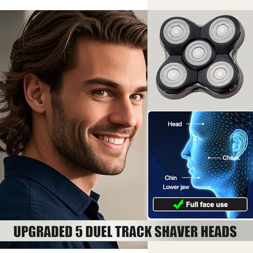 Shaver Replacment Heads Compatible with Remington Balder Boss XR7120/XR7100/XR1600/RX7 Shavers (1 Pack)