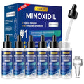 Minoxidil 5% Hair Growth Solution for Men & Women – Thinning & Receding Hair Treatment, 6 x 2 fl oz