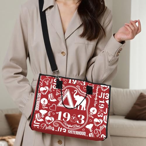 Redqueen Tote Bag - Sisterhood Inspired Greek Paraphernalia Shoulder Bag Gift for Women