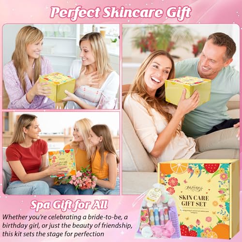 Complete Spa Party Set for Girls & Women - Face Masks, Lip Balm, Foot Bath Bombs & More