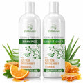 Wild Naturals Anti-Dandruff & Seborrheic Dermatitis Shampoo & Conditioner Set - 16 Fl Oz Pack of 2 for Dry Itchy Scalp