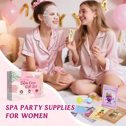 Spa Party Supplies Kit for Girls - 80 Pieces Sleepover & Birthday Set