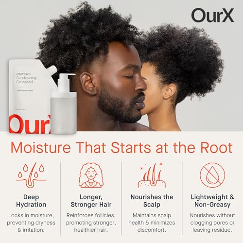OurX Hydration Hair Mask - Deep Moisture & Repair for Curly & Coily Hair - Variation of THIS listing