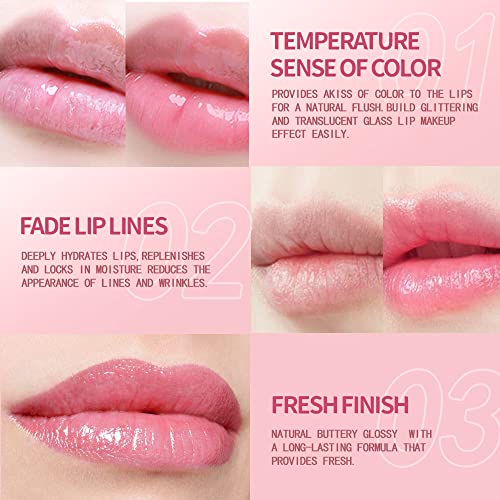 BINGBRUSH Aloe Vera Color Changing Green Lipstick Queen, Long Lasting Lip Care Nutritious Lip Balm Moisturizer Magic PH Lipstick Temperature Change Lip Gloss Makeup Set for Women (3Pcs Aloe Vera)