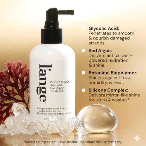 Anti-Frizz Hair Spray with Heat Protection and Shine for All Hair Types