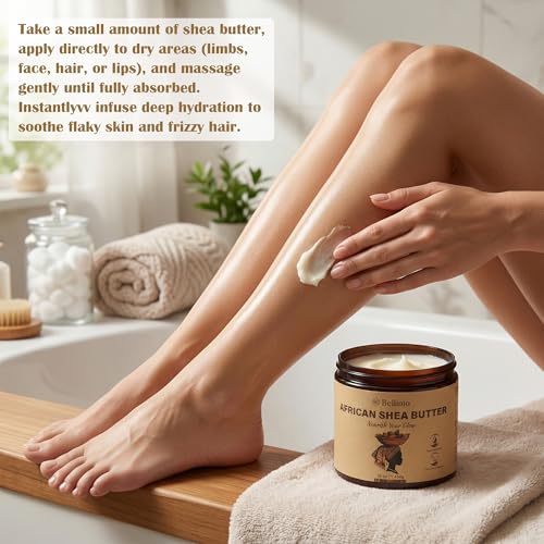 Raw Shea Butter 32 Oz - Unrefined African Grade A Ivory Natural Skin & Hair Care