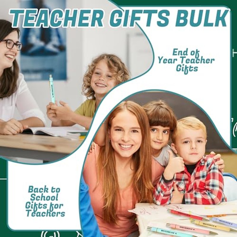 30 Pcs Teacher Appreciation Gifts Bulk Teacher Valentine Gifts Makeup Cosmetic Bags Bookmarks Teachers Keychain Pens Thank You Card for Graduation Teacher¡¯s Day End of Year