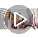 Rotating Pink Makeup Organizer with Rhinestones - Vanity Storage, Detachable & Multifunctional