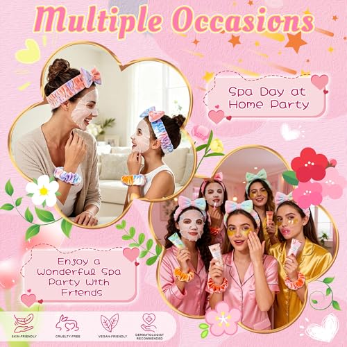 136PCS Spa Party Favors Set for Women - Eye Masks Lip Balm Hand Cream & Face Masks - Bachelorette & Birthday Gifts - Variation of THIS listing