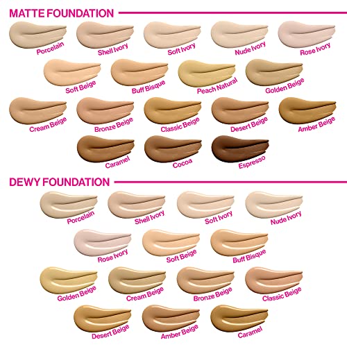 wet n wild Photo Focus Dewy Liquid Foundation Makeup Soft Beige and Soft Ivory
