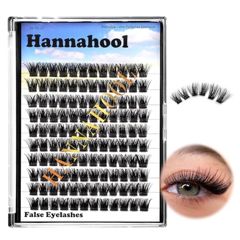 Large Tray,10-20mm to Choose DIY Eye Lashes Extensions 120 Cluster Wide Stem Eyelashes Soft and Lightweight Individual False Eyelashes Dramatic Look (14mm)