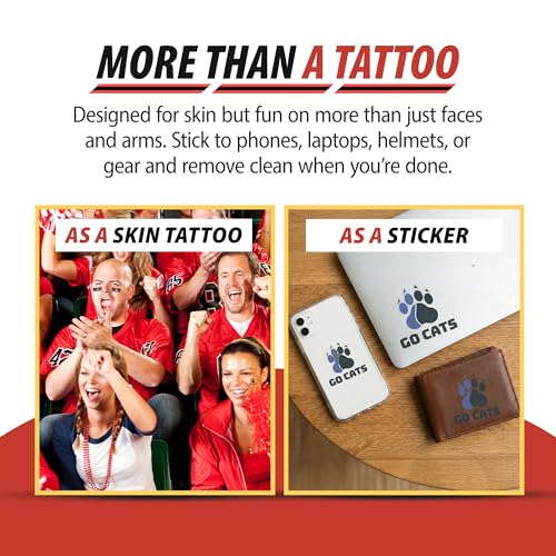 Fan-A-Peel Duke Waterless Temporary Tattoos - Hypoallergenic Peel and Stick Waterproof Temporary Tattoos - Officially Licensed