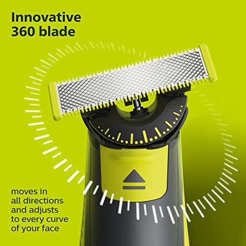 Philips Norelco OneBlade 360 Blades, Genuine Replacement Blades for OneBlade Electric Shaver and Trimmer, 4 Pack, QP440/80