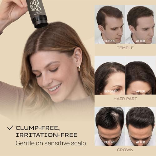 Style Edit Hair Building Fibers Light Brown 0.88 Fl Oz - Natural Thinning Hair Concealer
