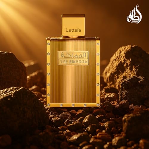 Men's Eau De Parfum Spray - The Kingdom Lattafa 3.4 Fl Oz - Sage Lavender Mint