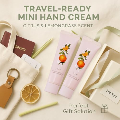 Shea Butter Hand Cream - Moisturizing Hand Lotion with Natural Oils, 1.7 fl oz x 2 (Travel Size)