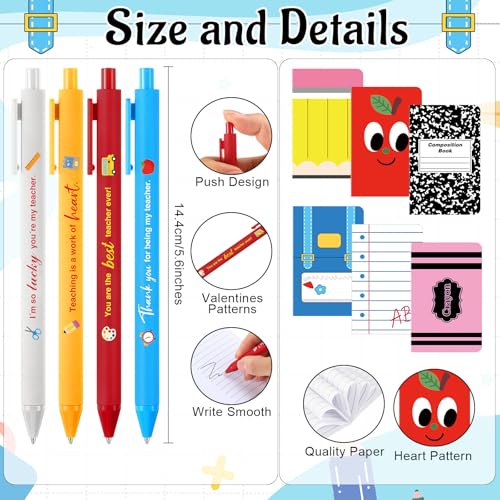 Teacher Appreciation Gifts Set - Teacher Variation with Makeup Bags, Notepads, Pens & Socks