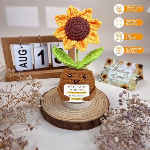 Gossby Gift Basket for Women - Happy Birthday Gift Set for Her, Mom, Sister, Friend, Coworker, Teacher - Get Well Soon, Appreciation, Thinking of You Sunflower Package - You Forget You¡¯re Awesome