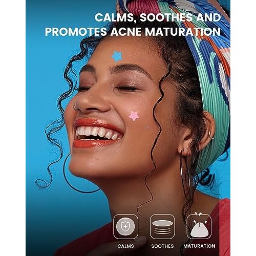 Star Acne Pimple Patch 140 Counts, Hydrocolloid Acne Patches for Face, Purple, Blue, Green, Pink and Yellow