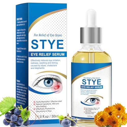 Stye Eye Treatment, Natural Stye Relief Serum for Styes, Chalazions and Blepharitis, Quickly Relieves Eye Irritation and Restores Healthier Skin,30ML