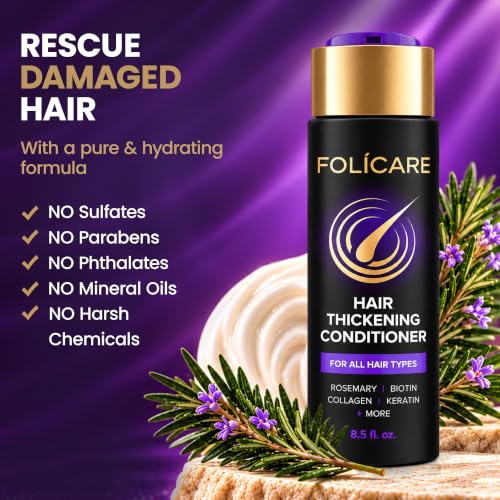 Biotin Hair Thickening Conditioner for Fine & Fragile Hair - Nourishing & Sulfate-Free